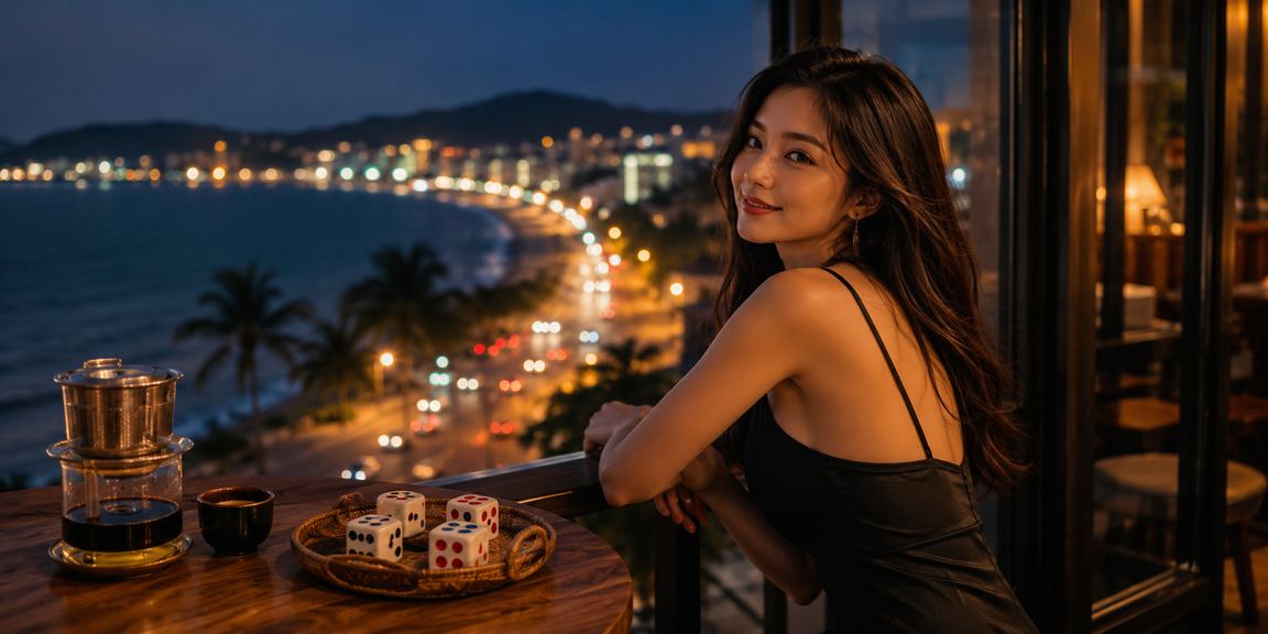 Người dùng Mũi Né thư giãn với trò Tài Xỉu và cà phê trong lúc chờ giao dịch xử lý